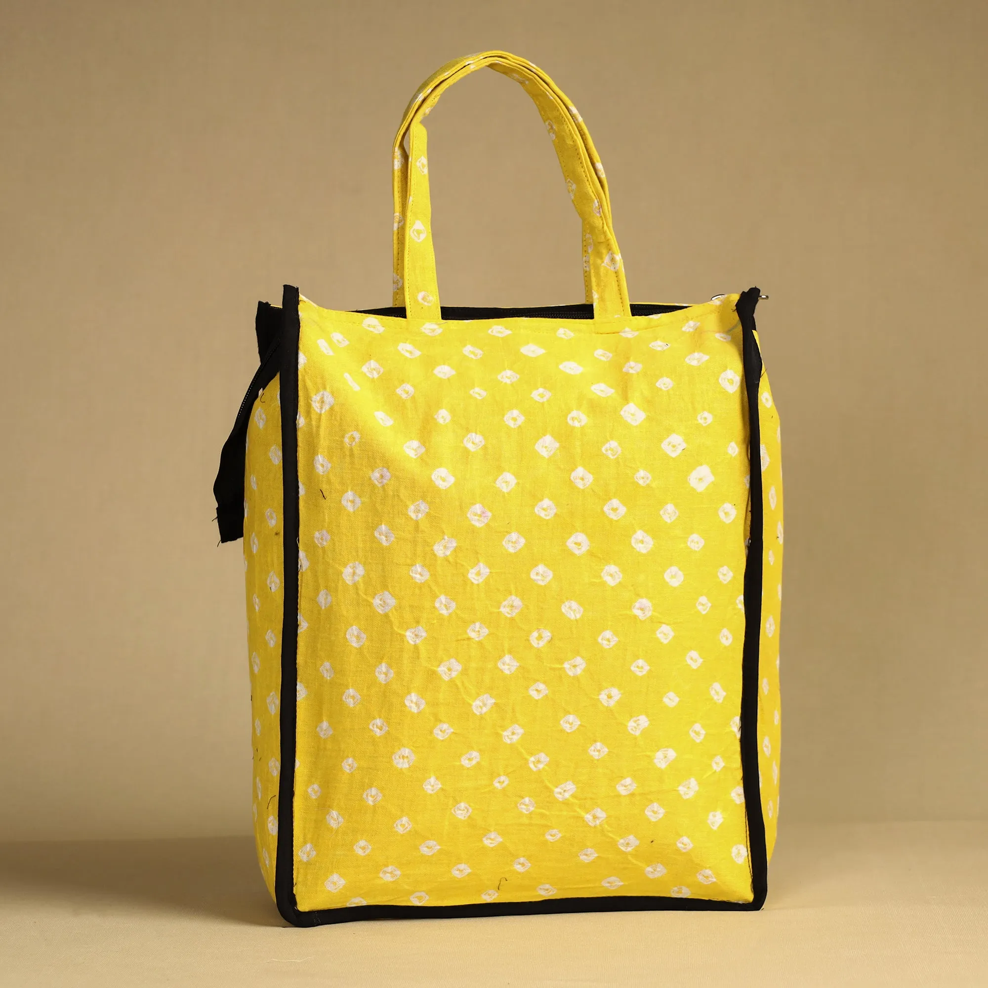 Yellow - Handcrafted Cotton Shopping Bag 16