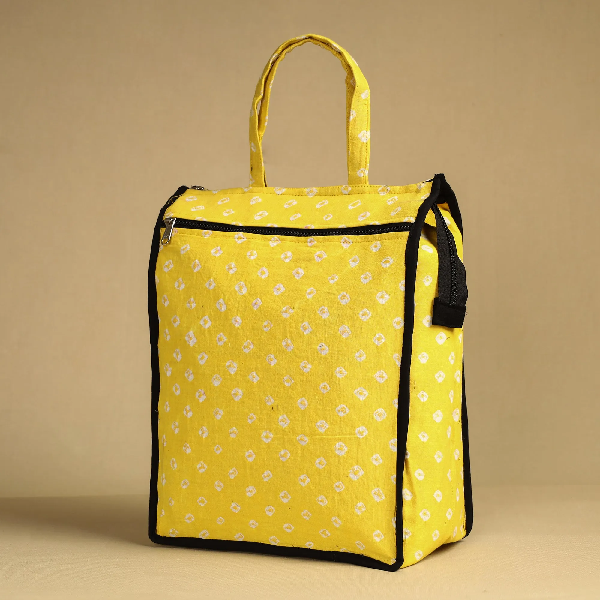 Yellow - Handcrafted Cotton Shopping Bag 16